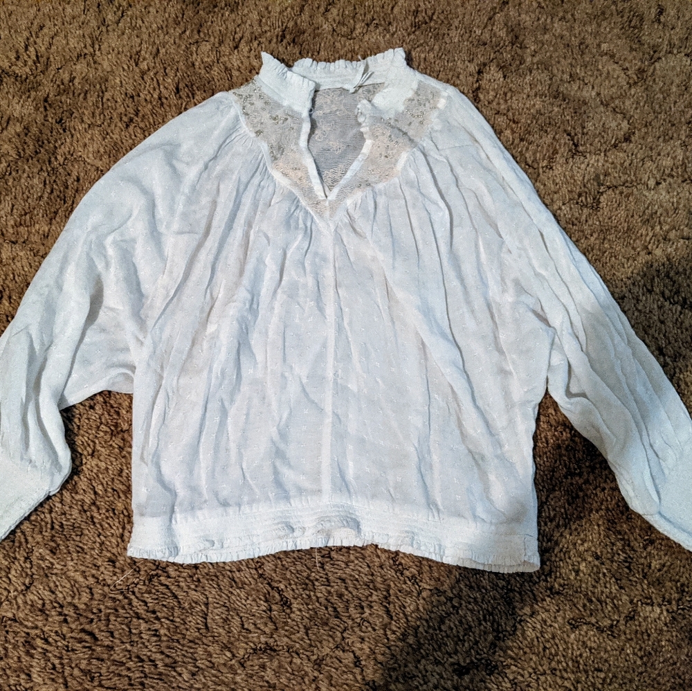 Feather Bone by Anthropologie top